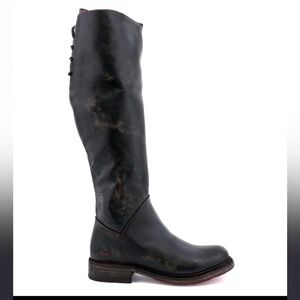 Bed Stu Black Leather Knee-High Boots Like New